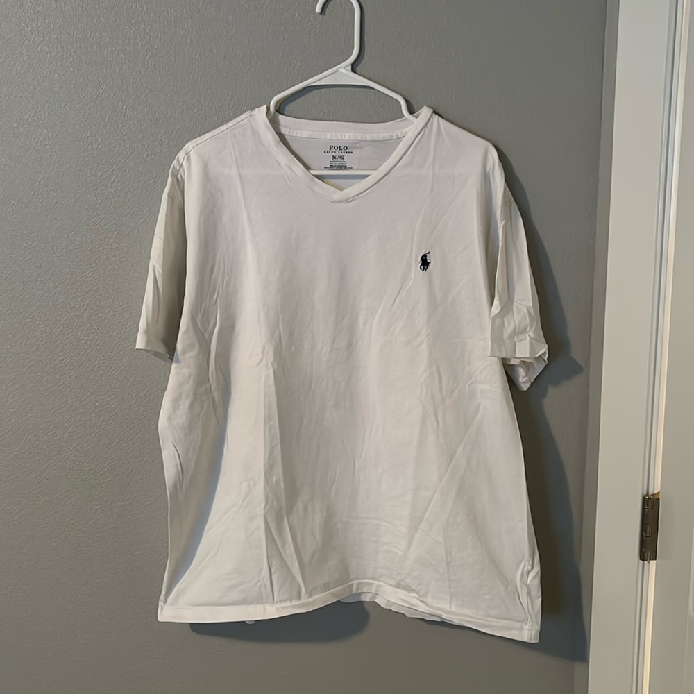 Men’s White Polo Tee Size XL